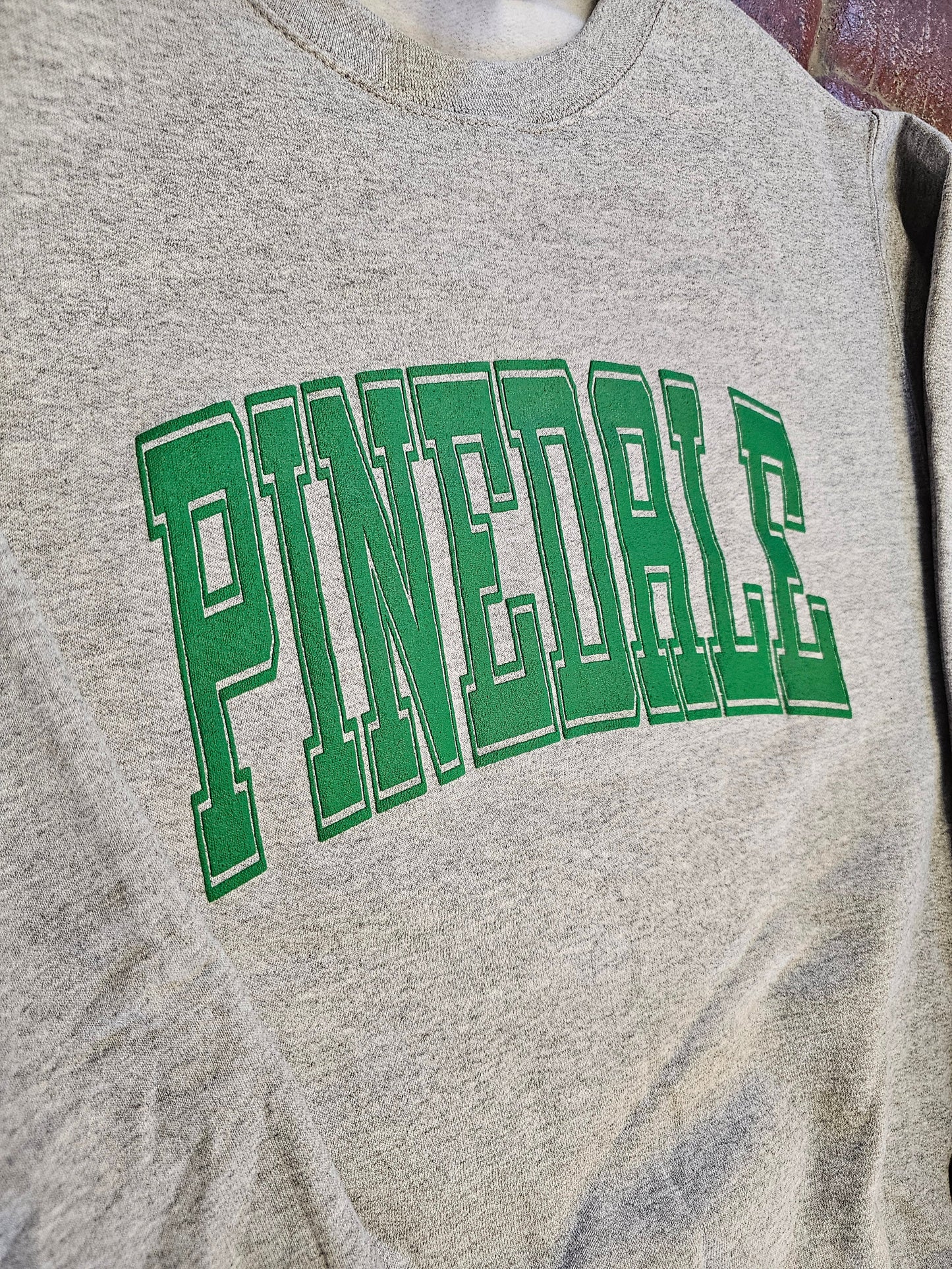 Pinedale Green Puff Crew Sweatshirt-only 1 left!