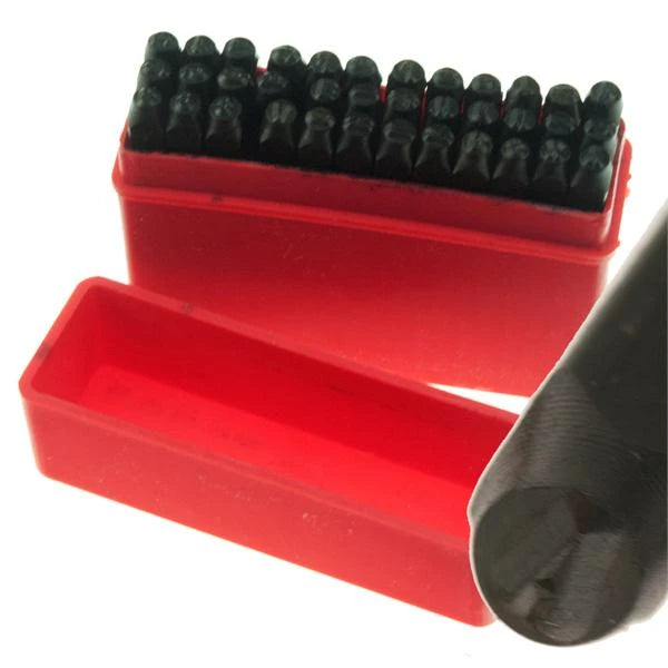 3mm (1/8 Inch) Letter Number Marking Steel Stamp Set