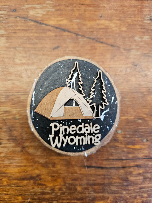Pinedale Wyoming Tent Magnet