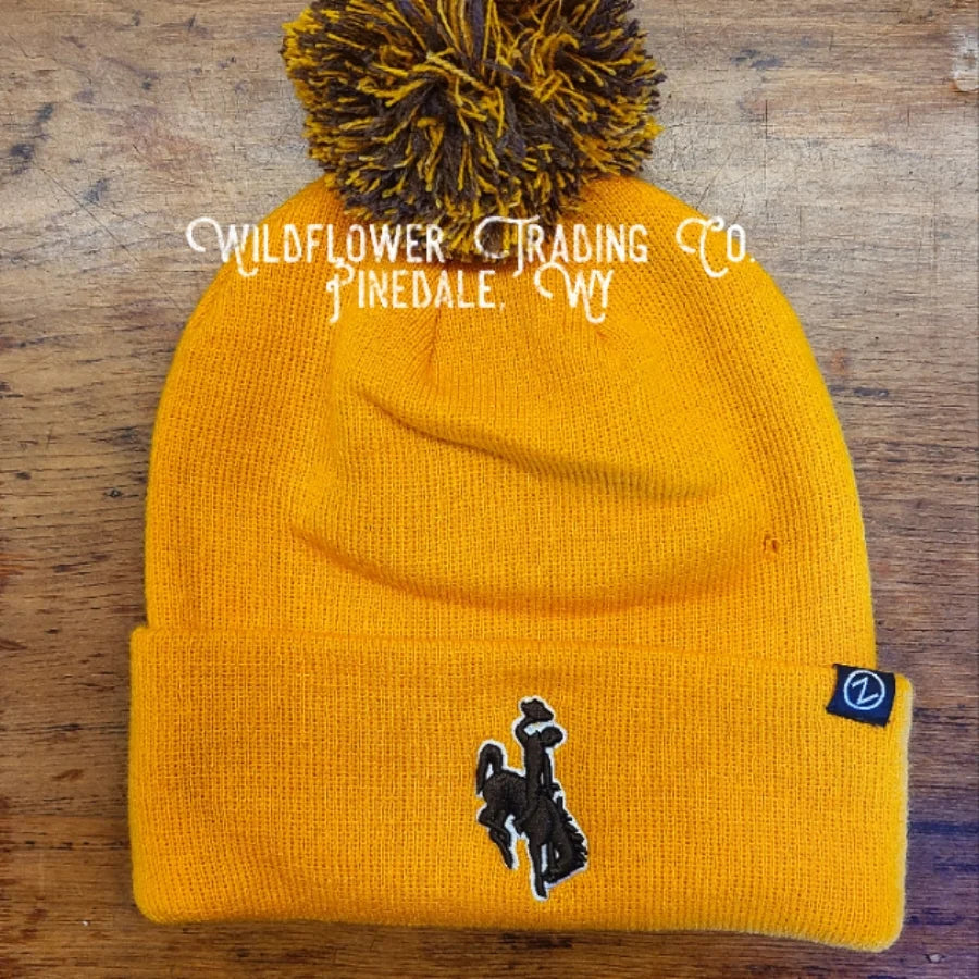 Wyoming Cowboy Gold Beanie