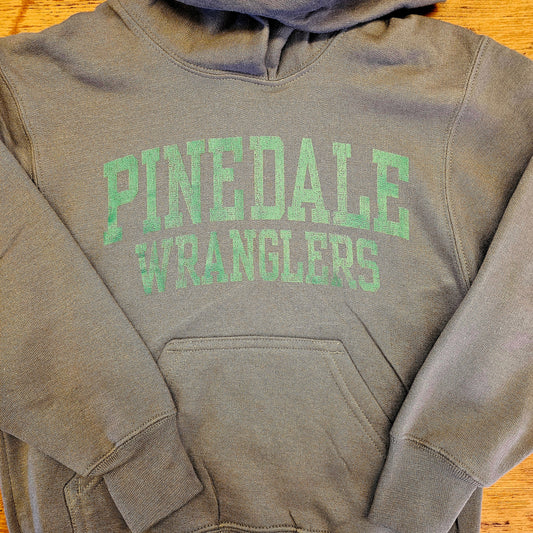 Pinedale Wranglers Hoodie Grey Youth