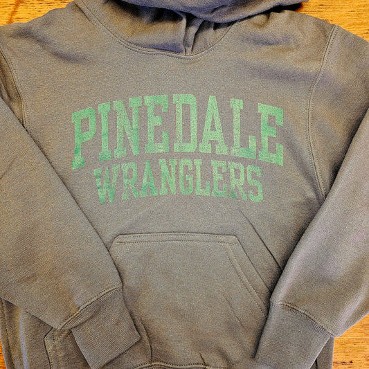 Pinedale Wranglers Hoodie Grey Youth